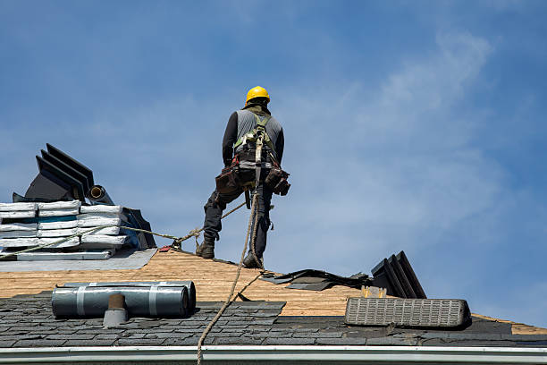 Professional Roof Replacement technician working in Conneaut, OH